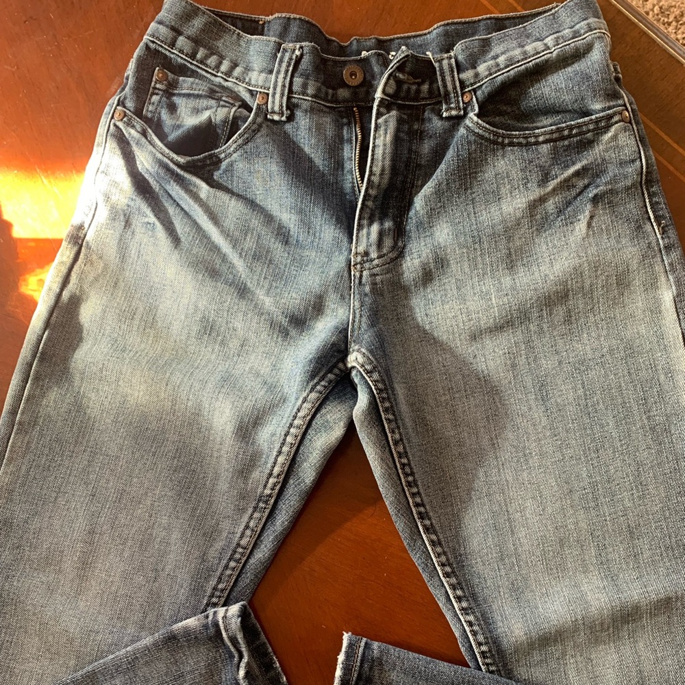 Flypaper Mens Size 30x30 Bootcut Jeans Cross Pockets Distressed